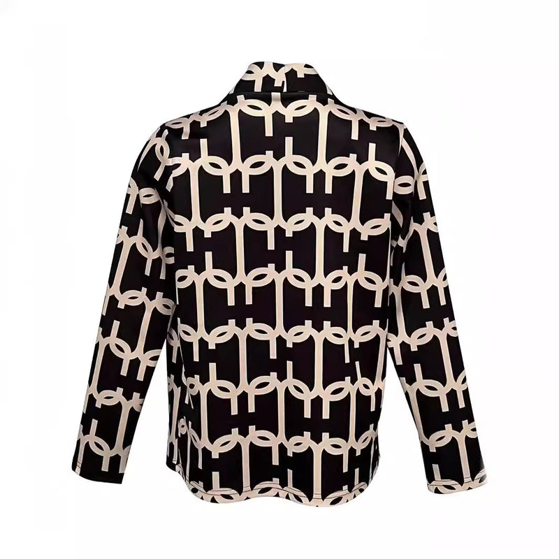 Casual Printed Small Suit Jacket For Women