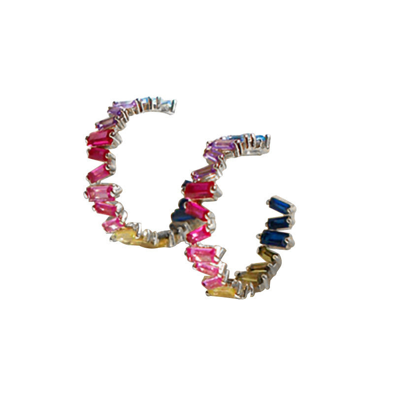 Women's Cool Rainbow Zircon Earrings