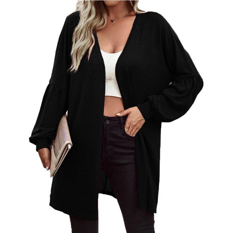 Long Sleeve Fashion Cardigan Knitted Coat Women