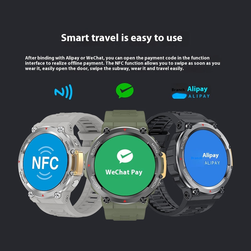 Fully Fit HD Round Screen IP68 Waterproof 7-day Battery Life Wireless Charger APP Watch