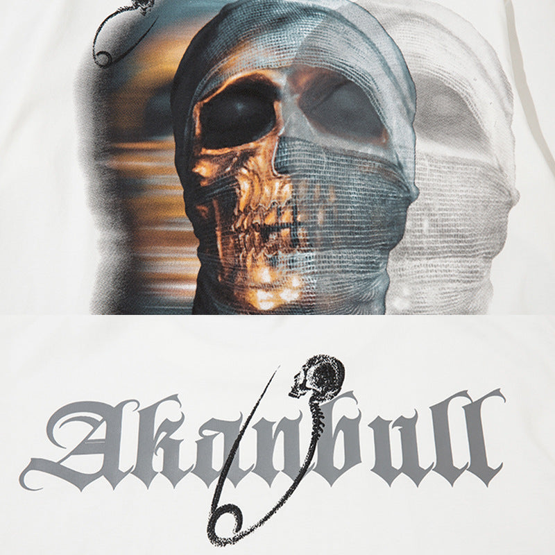 Fashion Skull Short Sleeve Men And Women